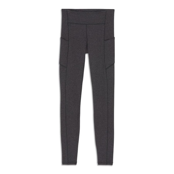 Lululemon Speed Up Tight Gray Herringbone - 4 - Picture 2 of 8